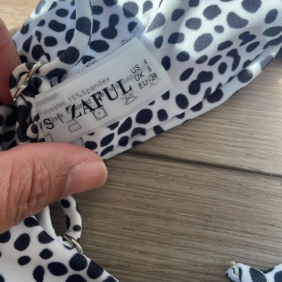 Zaful Polka Dits Bikini Set Sz Small NWT - Picture 4 of 4